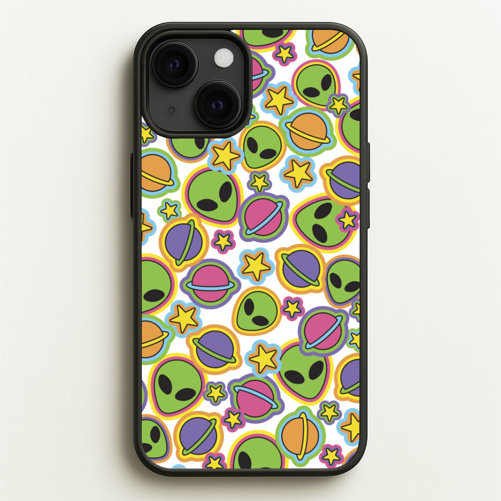 Colourful Aliens And Stars Phone Case
