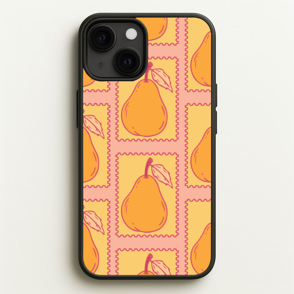 Pear Stamps Pattern Phone Case