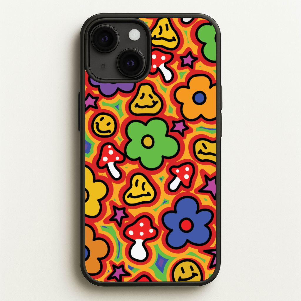 Rainbow Trip - Trippy Patterns Phone Case