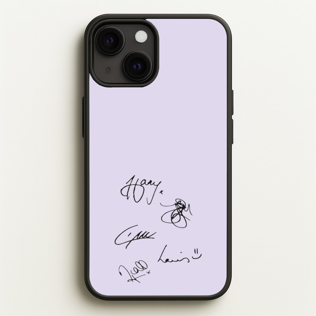 1D Signatures Phone Case