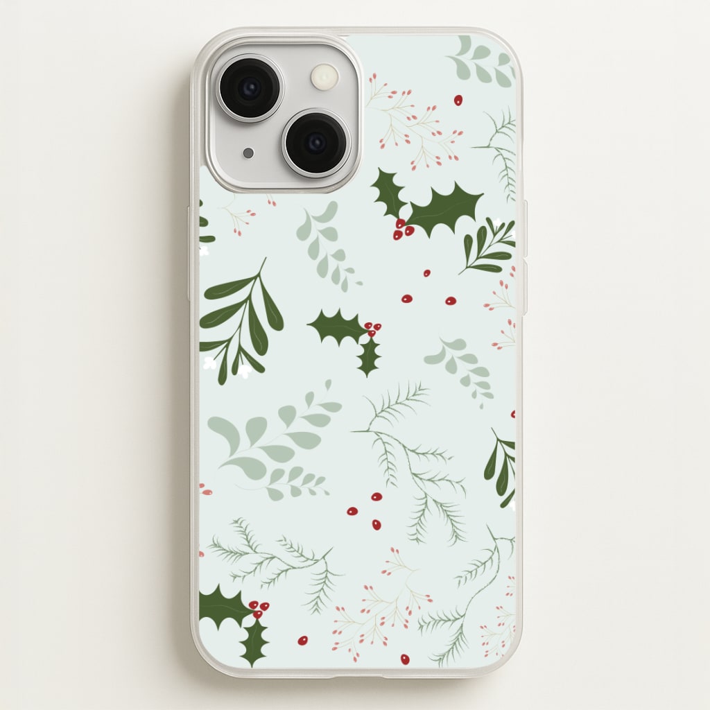 Christmas Floral Pattern Phone Case