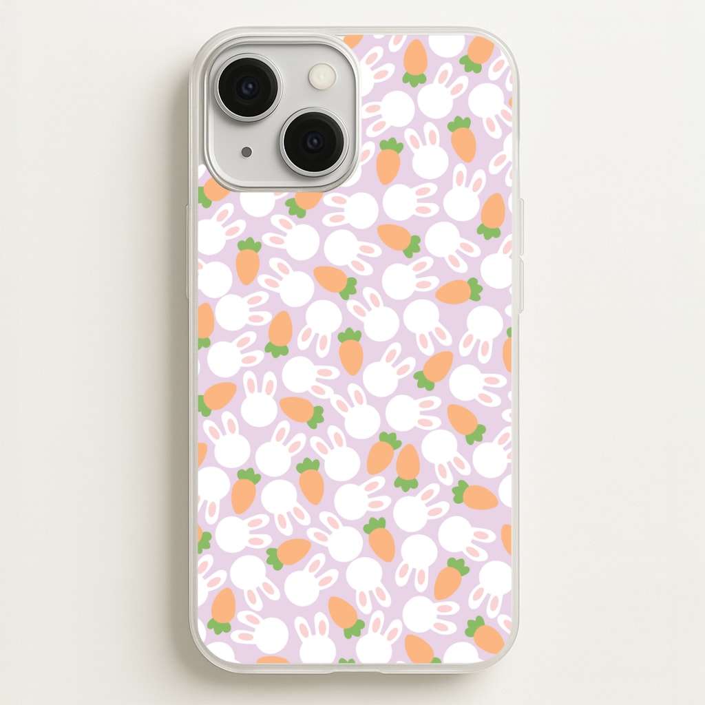 Rabbits And Carrots - Easter Patterns Phone Case