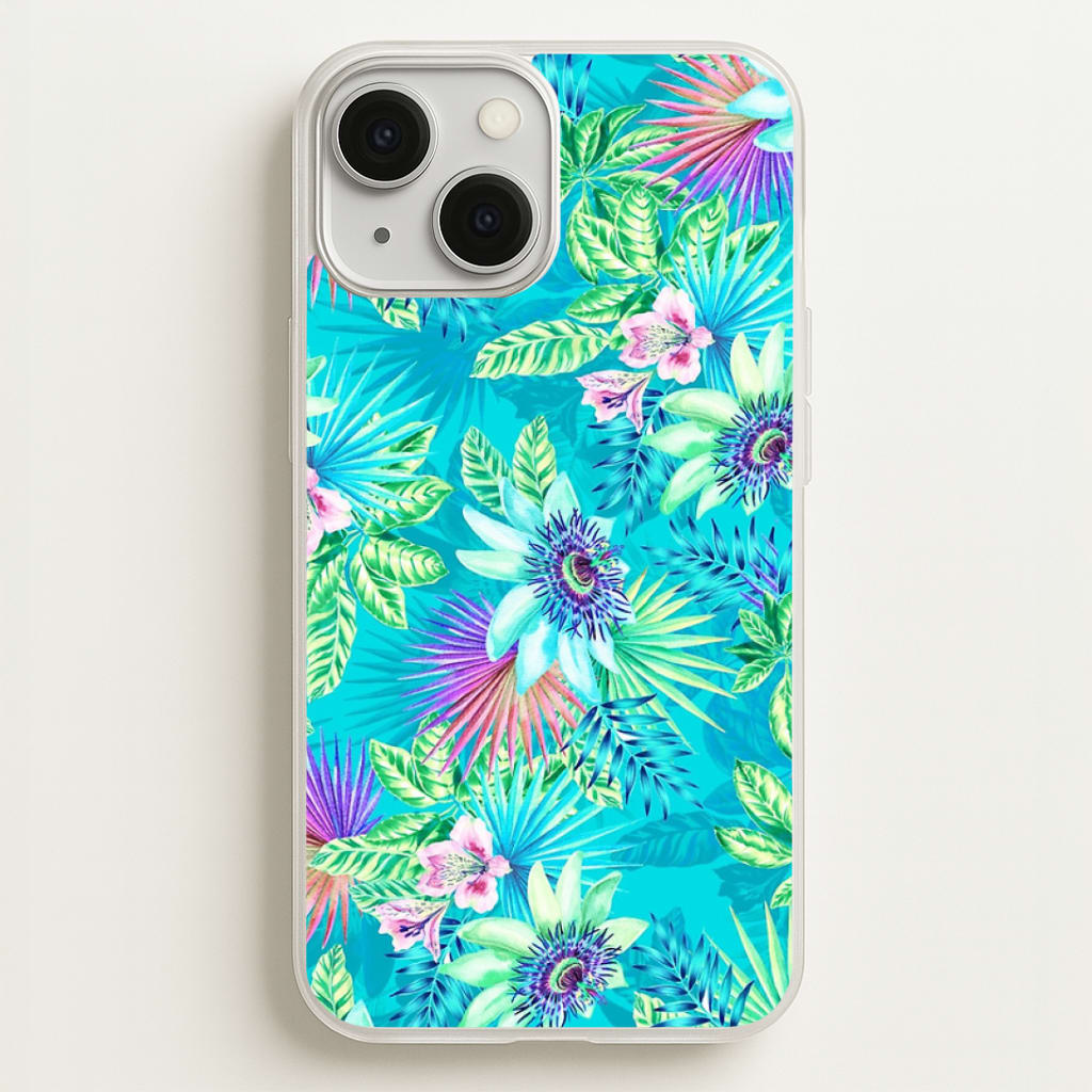 Blue Floral Pattern Phone Case