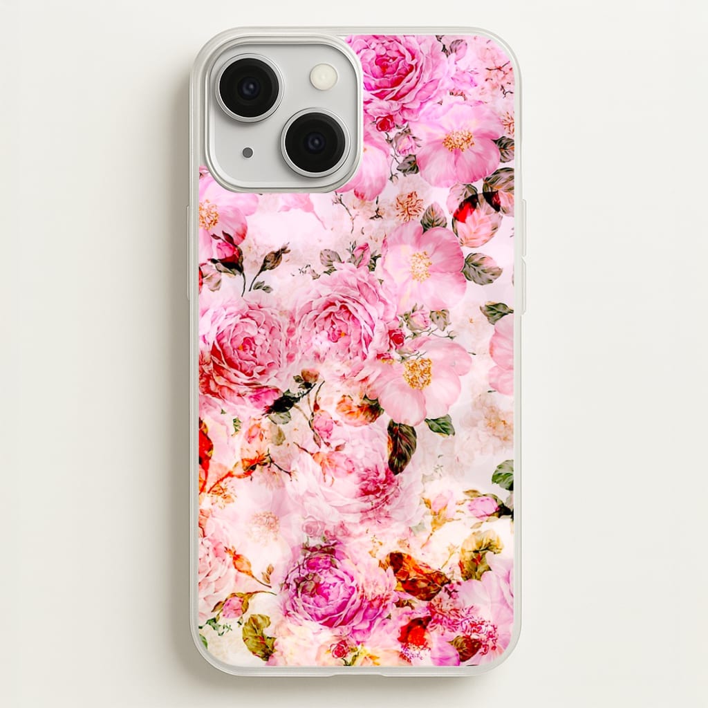 Pretty Pink Chic Floral Pattern Phone Case