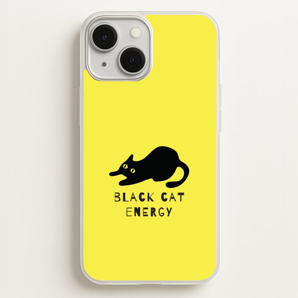 Black Cat Energy Phone Case