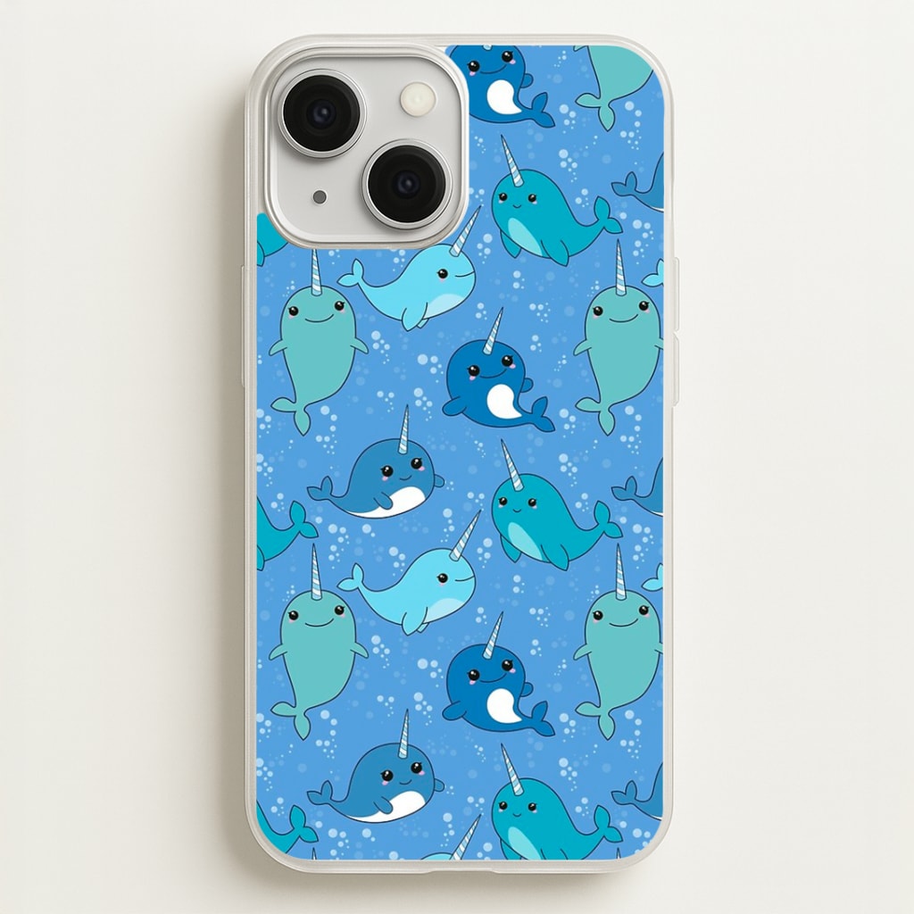 Narwhal Pattern Phone Case