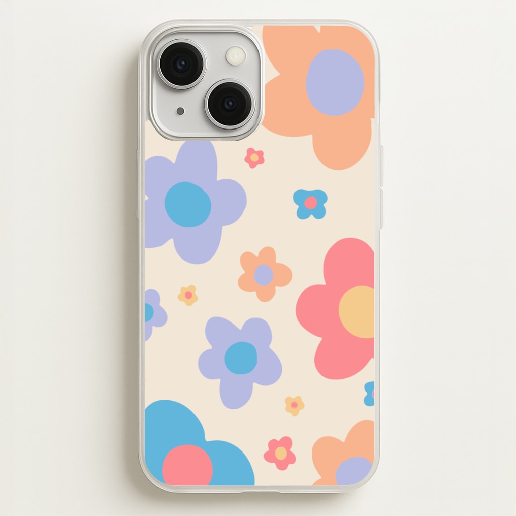 Playful Flower Pattern Phone Case