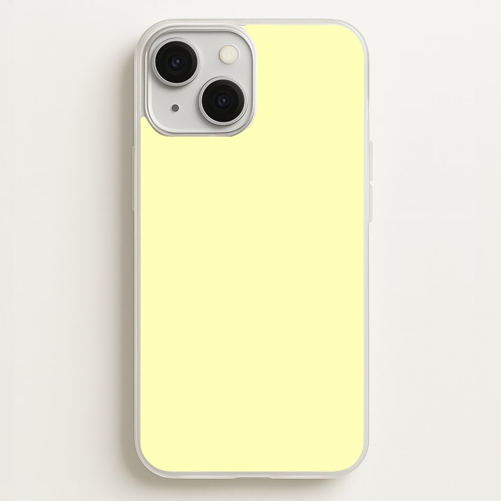 Back To Casics - Pretty Pastels - Plain Yellow Phone Case