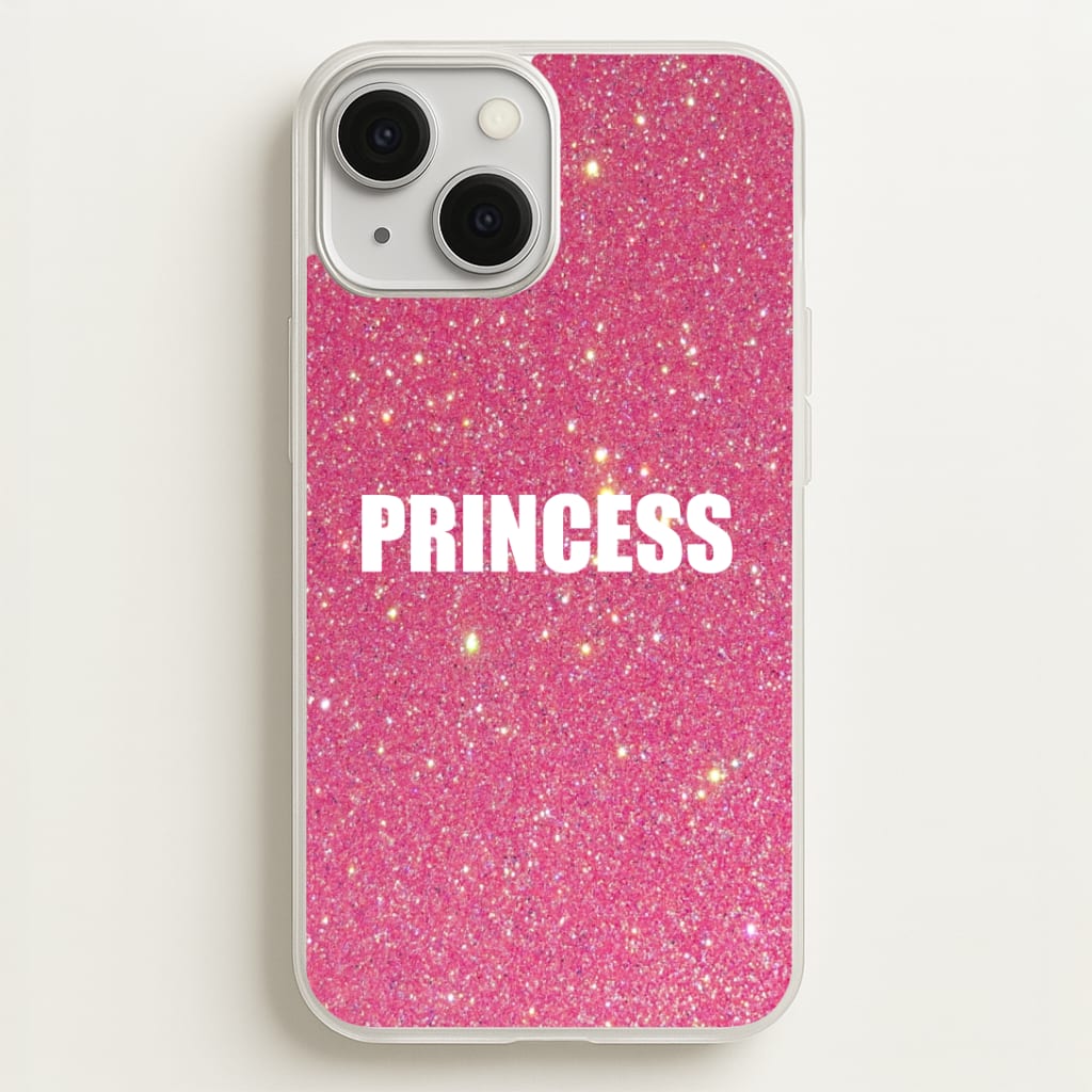 Glittery Pink Princess Phone Case