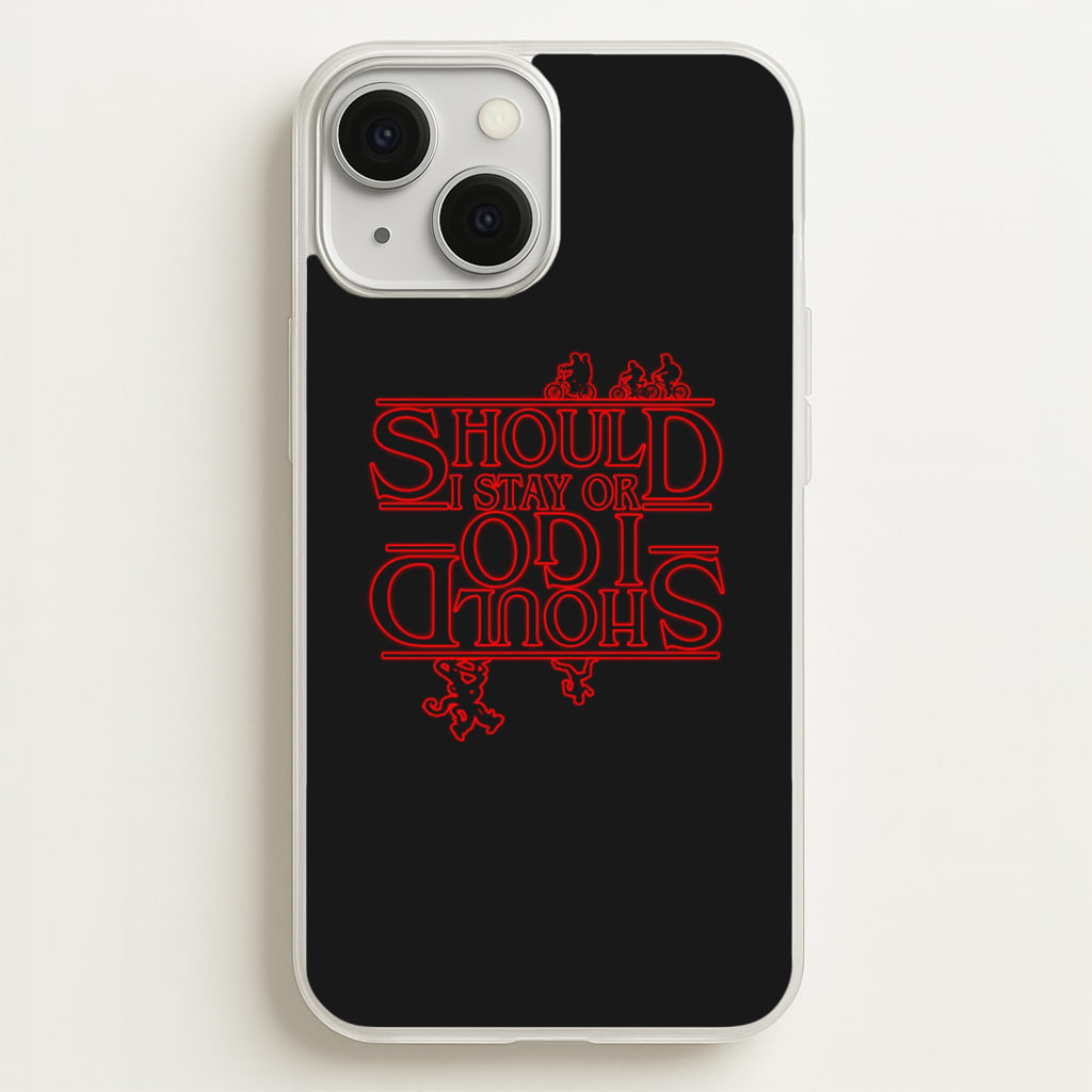 Should I Stay Or Should I Go Upside Down Phone Case