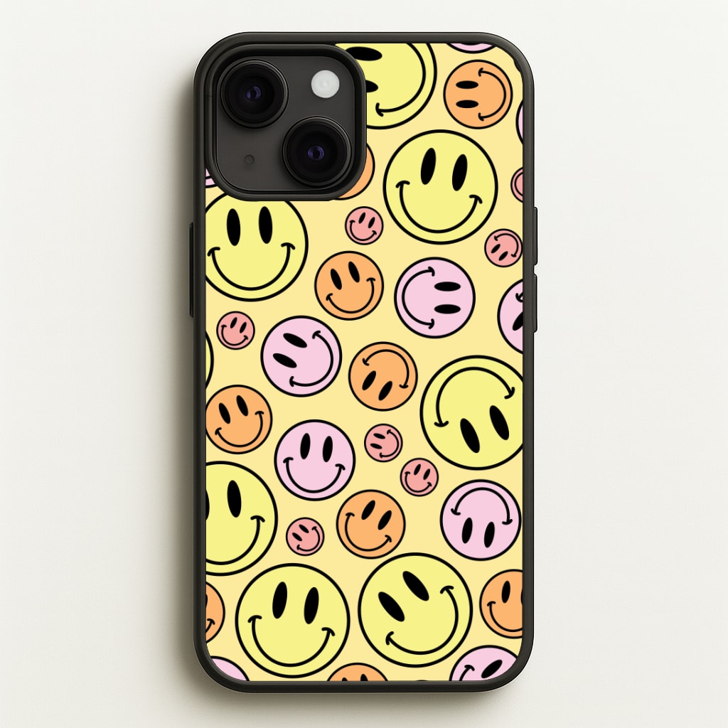 Retro Smileys Pattern Phone Case