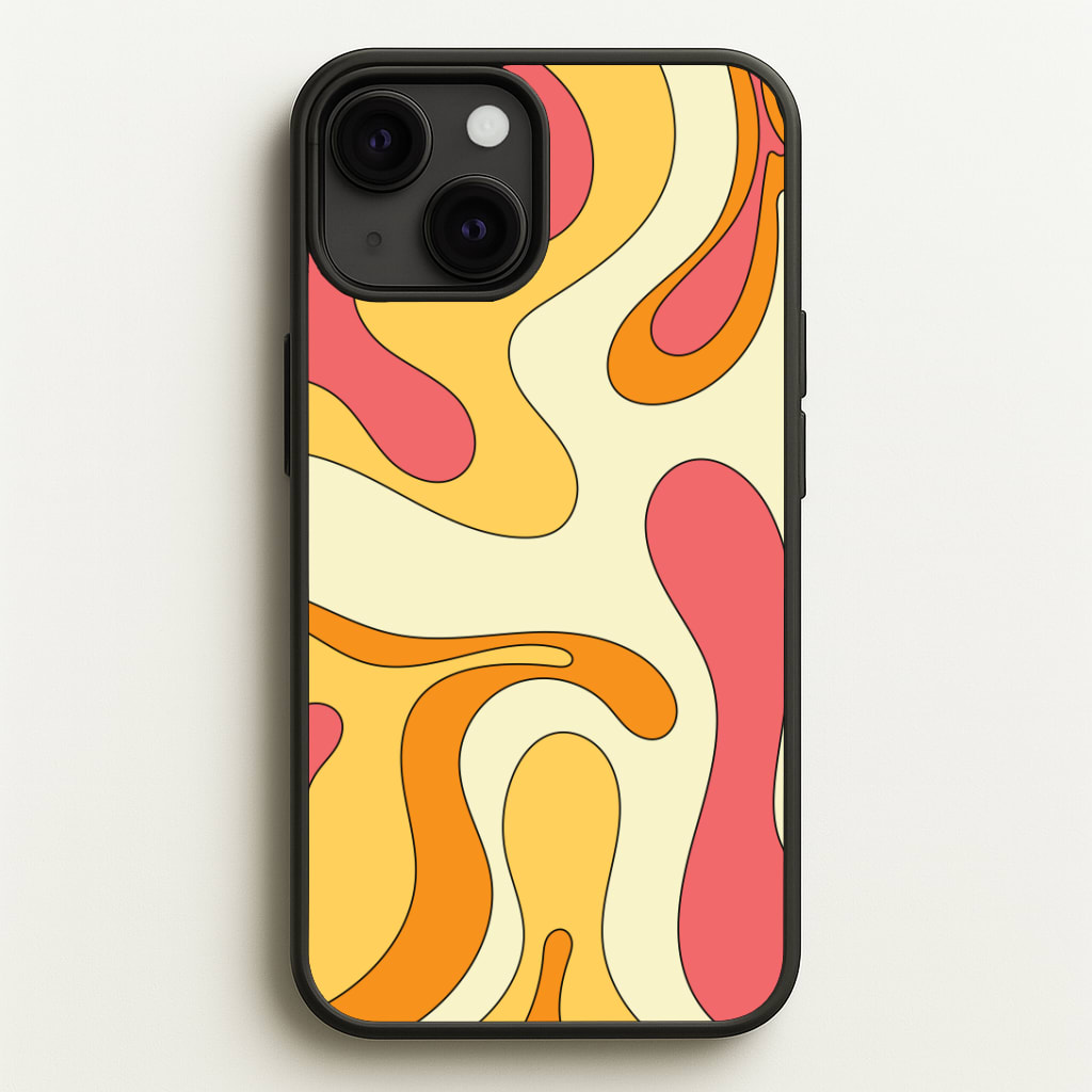 Pastel Waves Abstract Pattern Phone Case