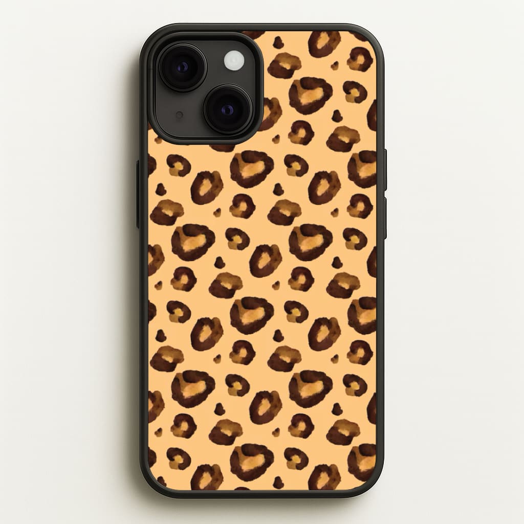 Watercolour Cheetah Print Phone Case