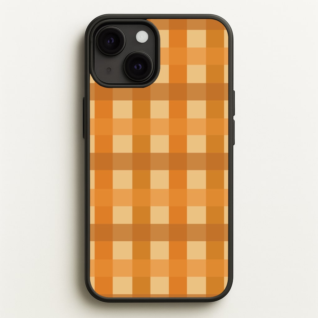 Orange Plaid Pattern- Autumn Phone Case