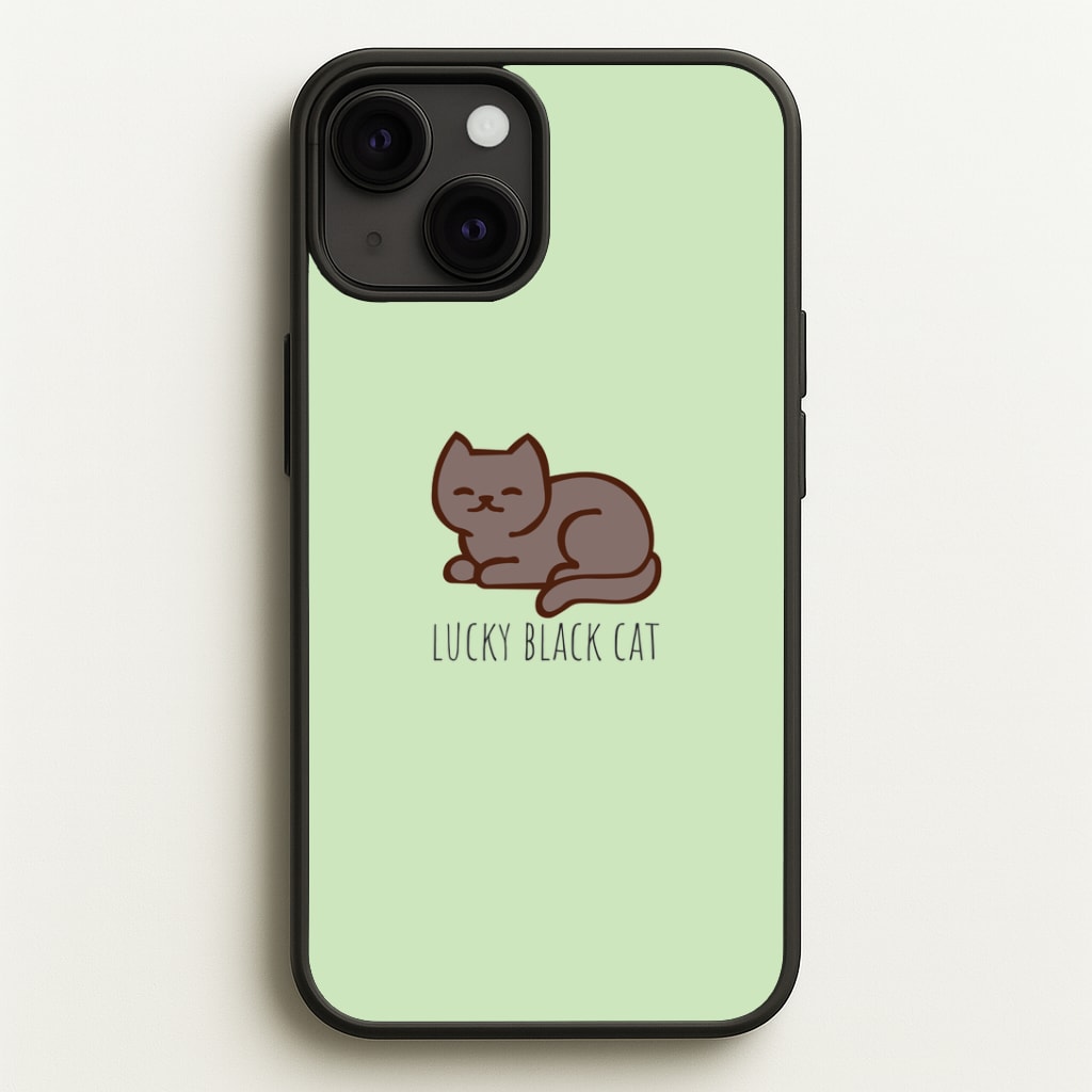 Lucky Black Cat - Cats Phone Case
