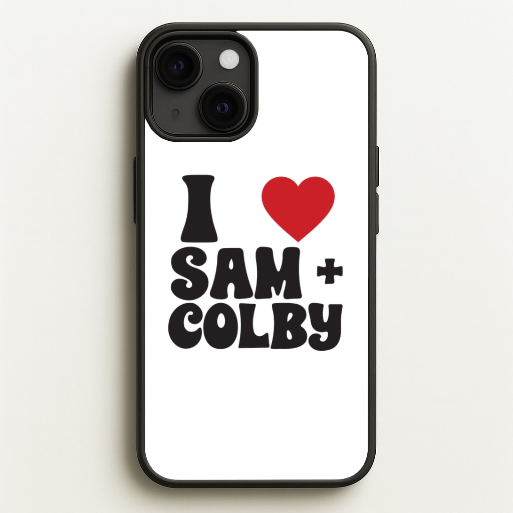 I Love S & C Phone Case