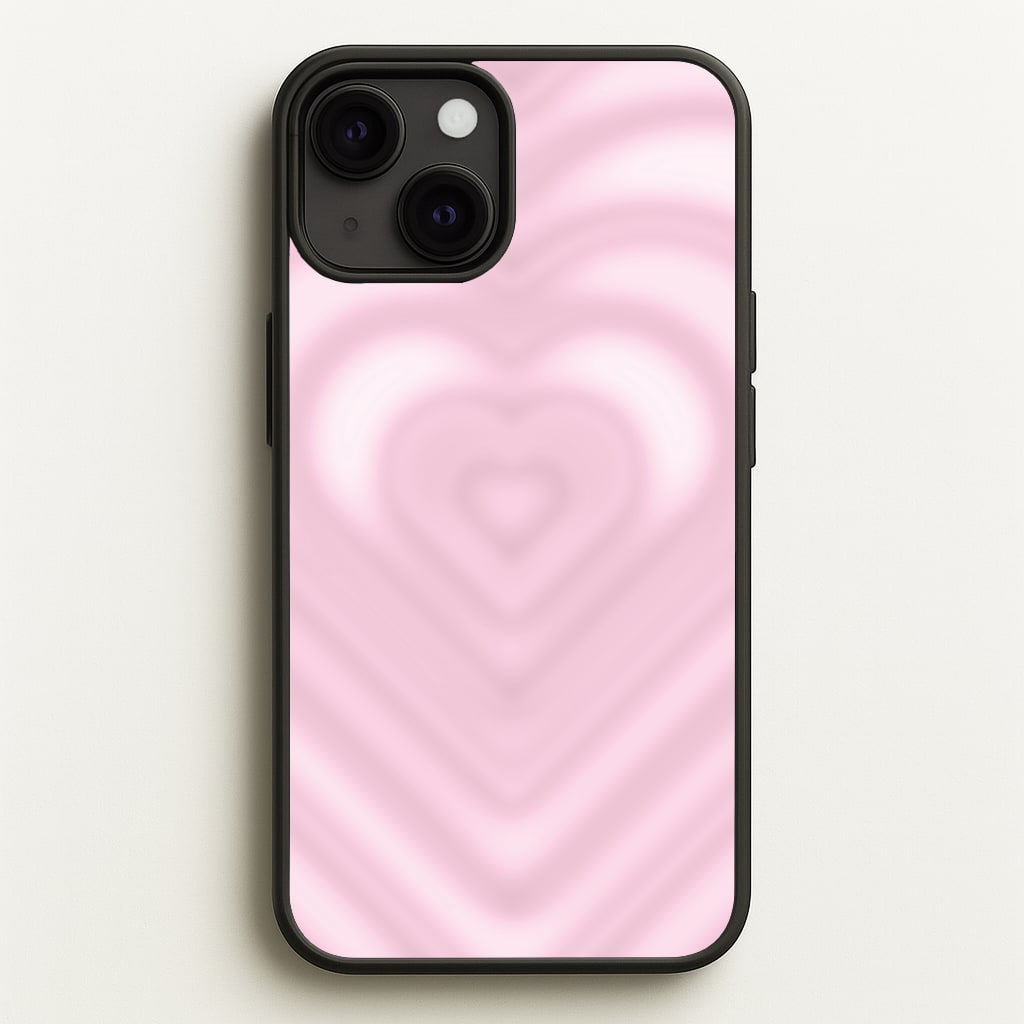 Drippy Love Heart Pink Phone Case