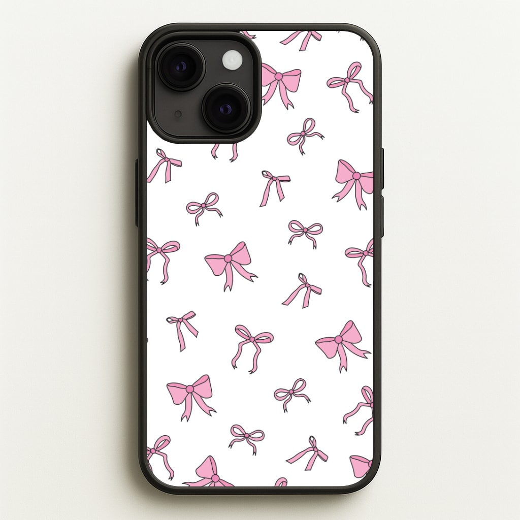 Coquette Variety Pink Bows Pattern Phone Case