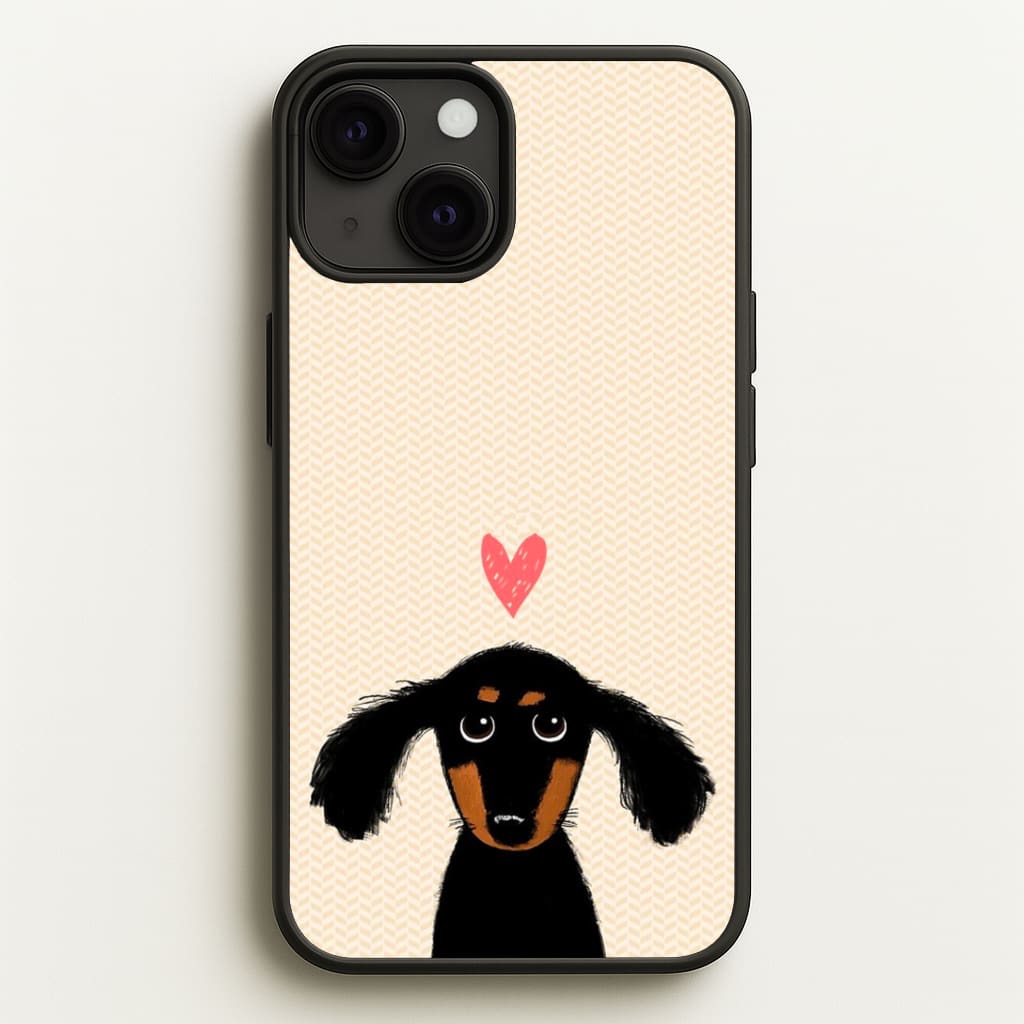 Dachshund Puppy Love Phone Case