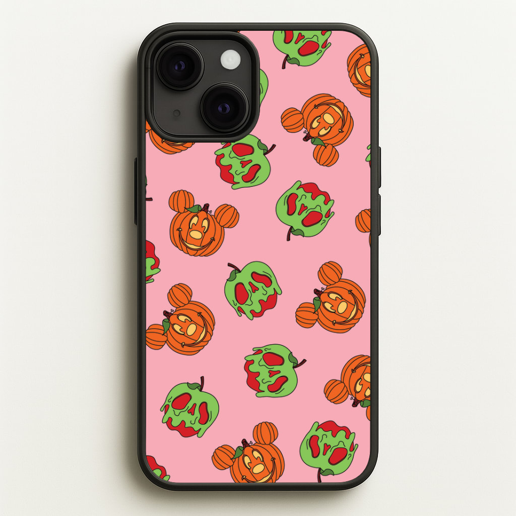 Pumpkin Mouse And Poison Apple Pattern Phone Case