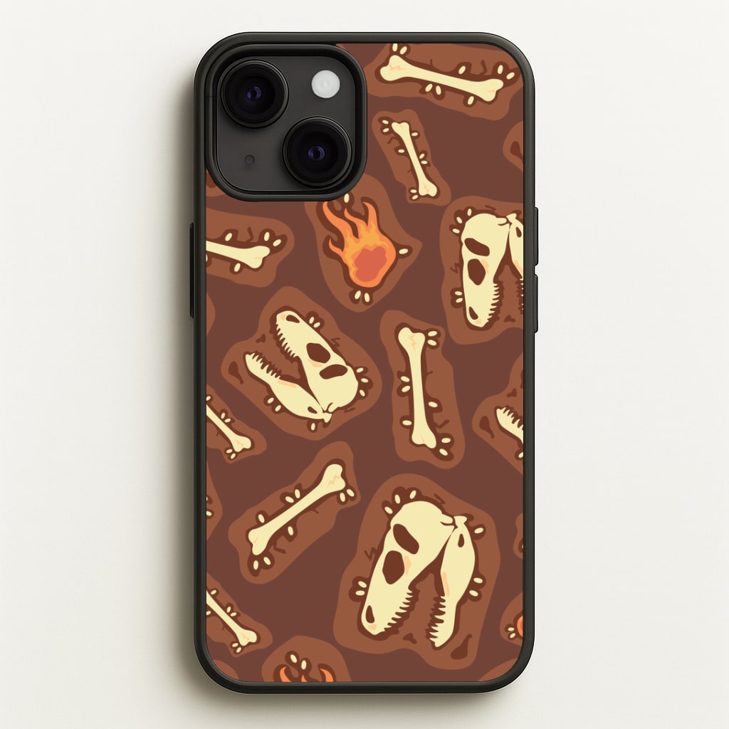 Bones And Skulls - Dinosaurs Phone Case