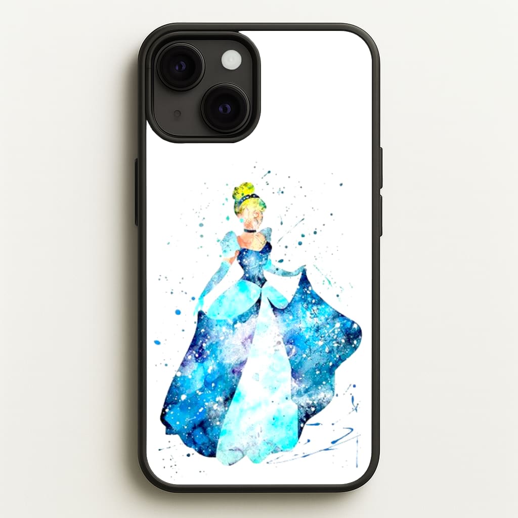 Watercolour Cinderella Fairytale Phone Case