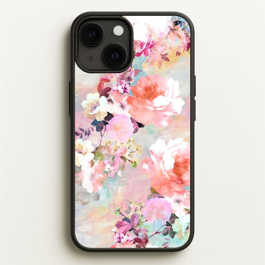 Pastel Pink Floral Pattern Phone Case