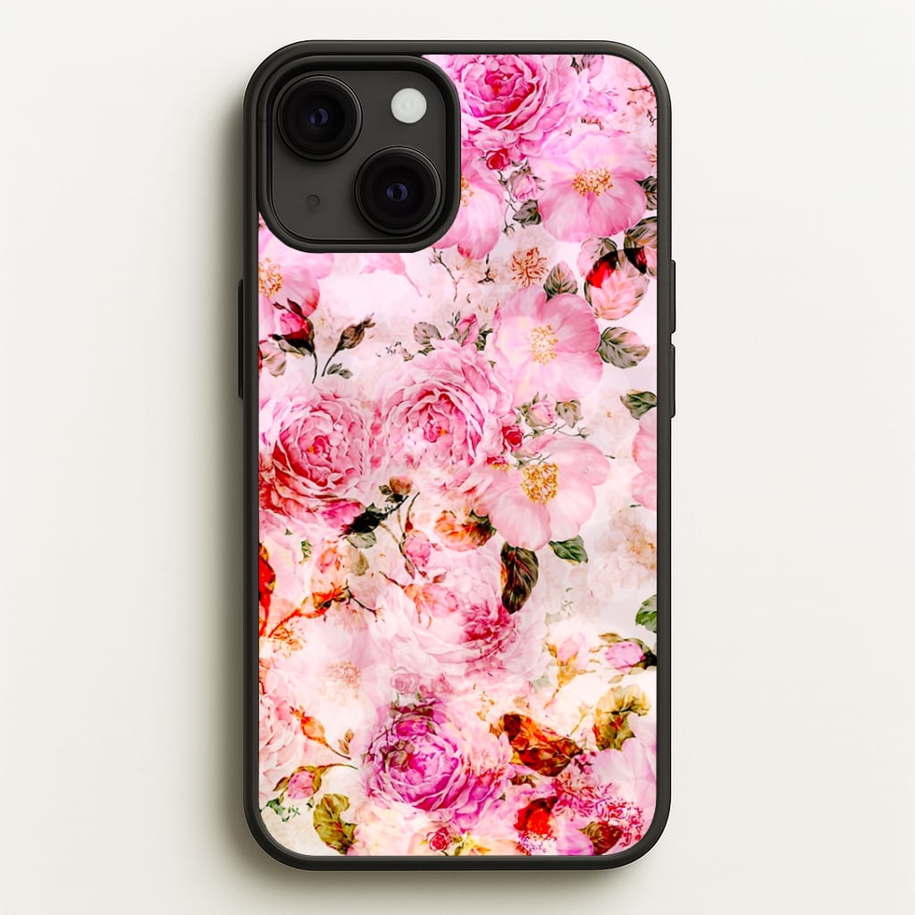 Pretty Pink Chic Floral Pattern Phone Case