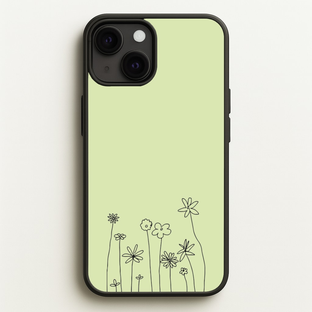 Floral Outline - Floral Phone Case