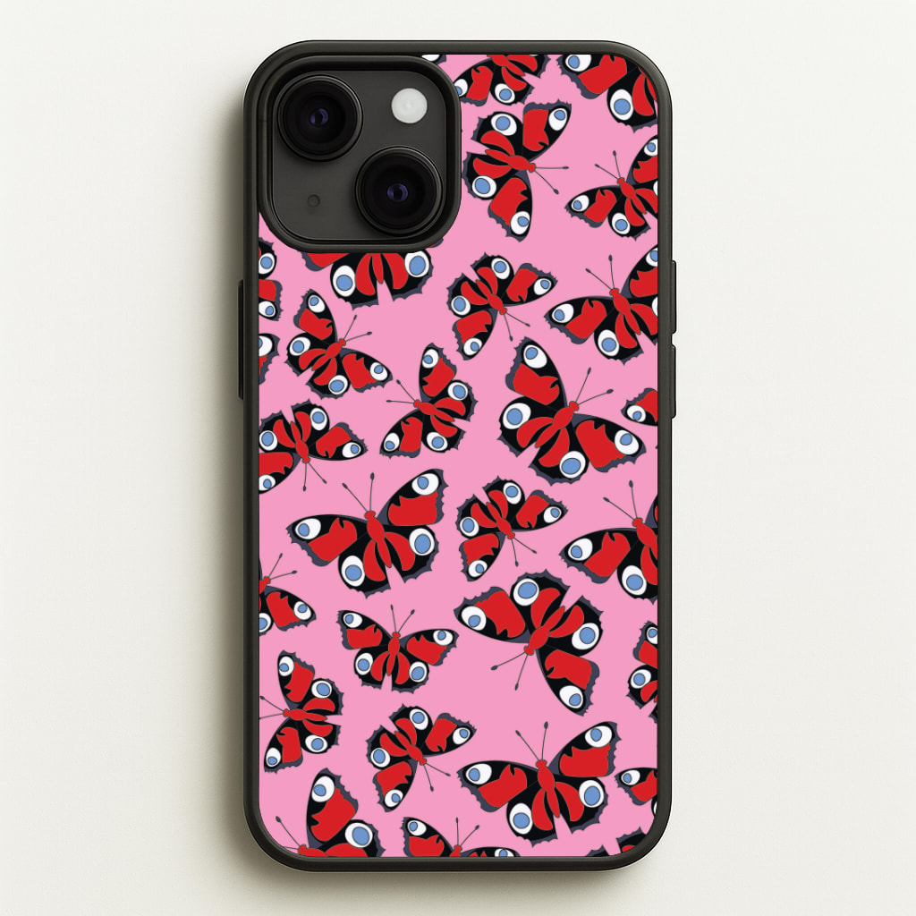 Red Butterfly - Butterfly Patterns Phone Case