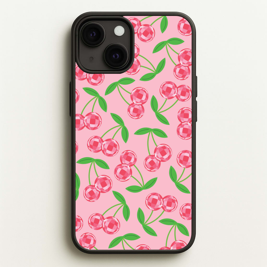 Disco Cherries Pattern Phone Case