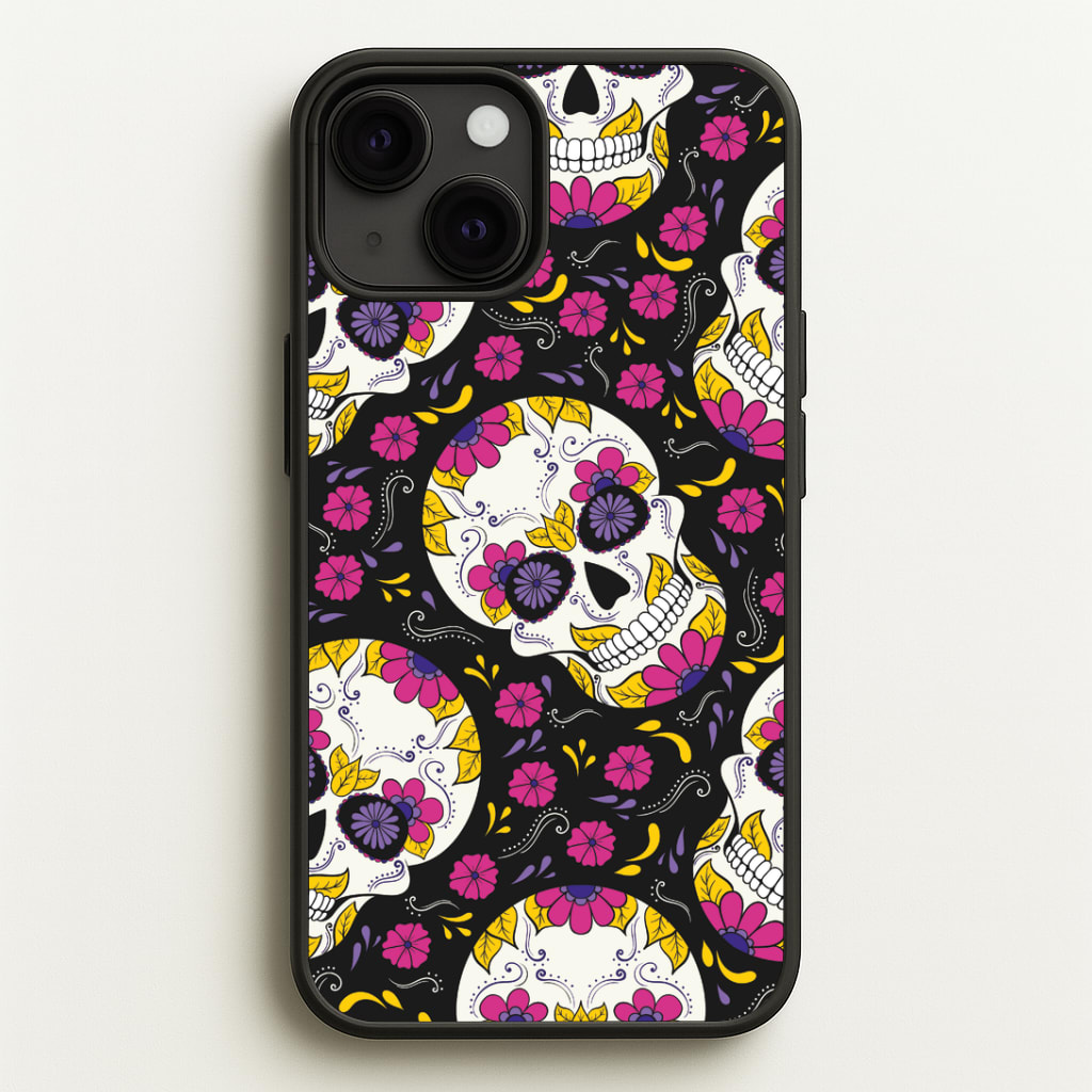 Calavera Pattern - Halloween Phone Case