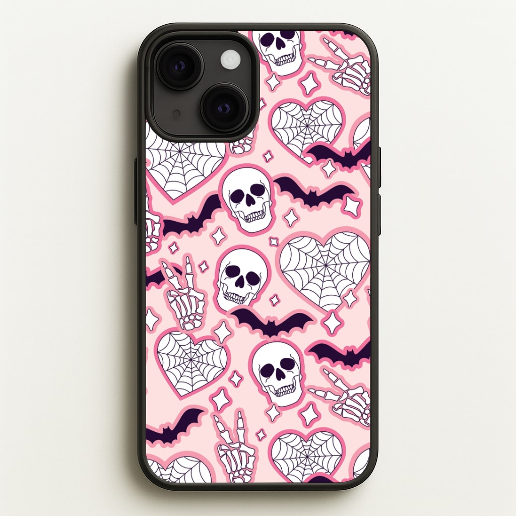 Cute Halloween Stickers Pattern Phone Case