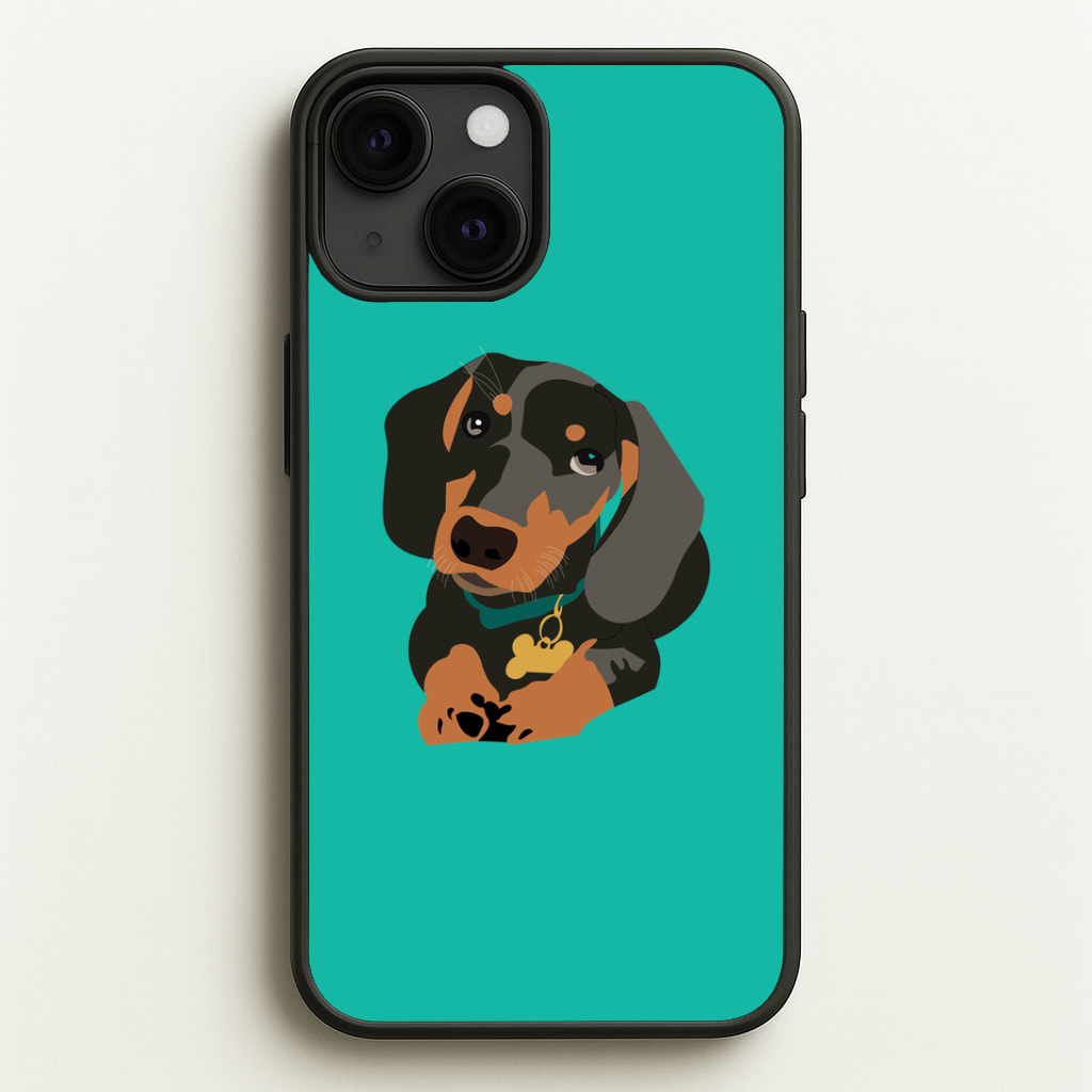 Black & brown - Dachshunds Phone Case