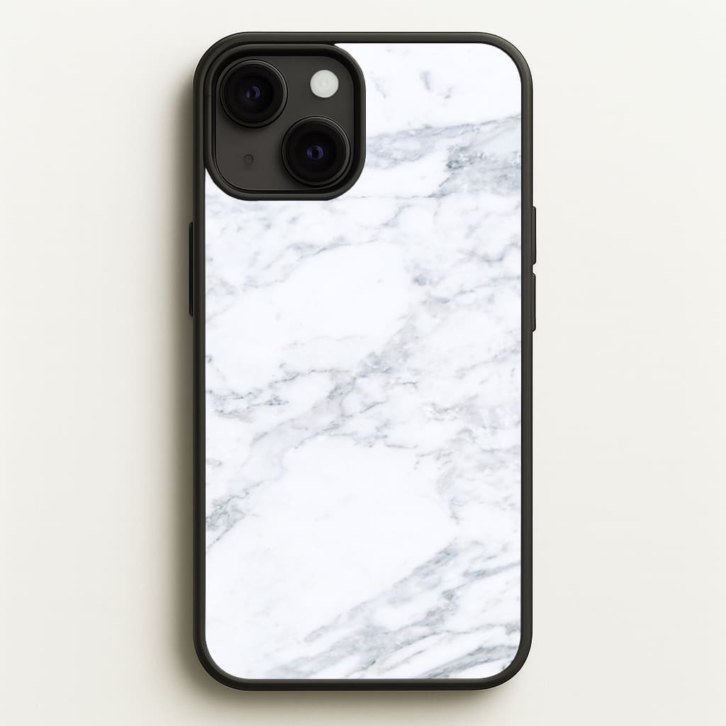 White Marble Pattern Phone Case