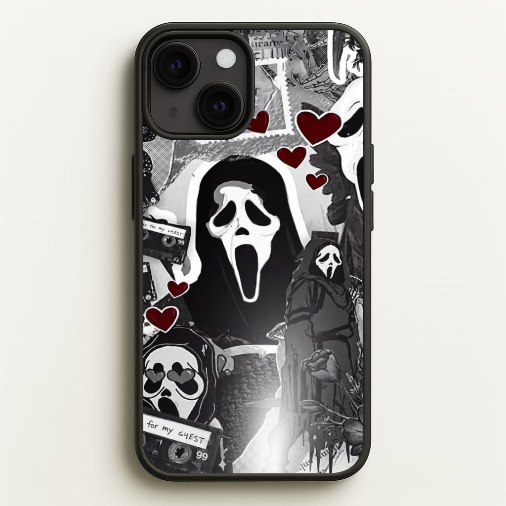Monochrome Scream Collage Phone Case
