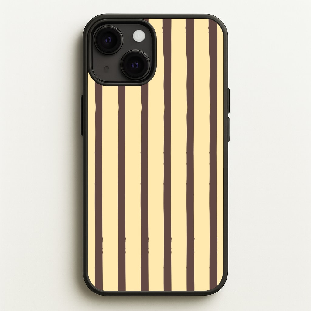 Vanilla & Chocolate Stripes Phone Case