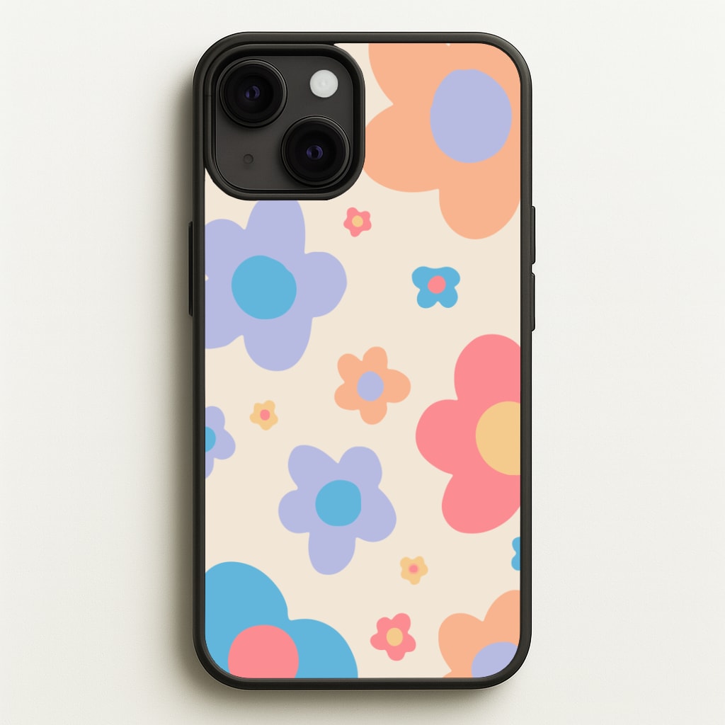 Playful Flower Pattern Phone Case