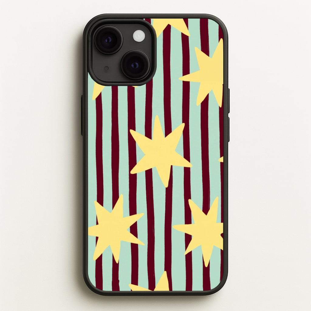 Butter Stars On Stripes Phone Case