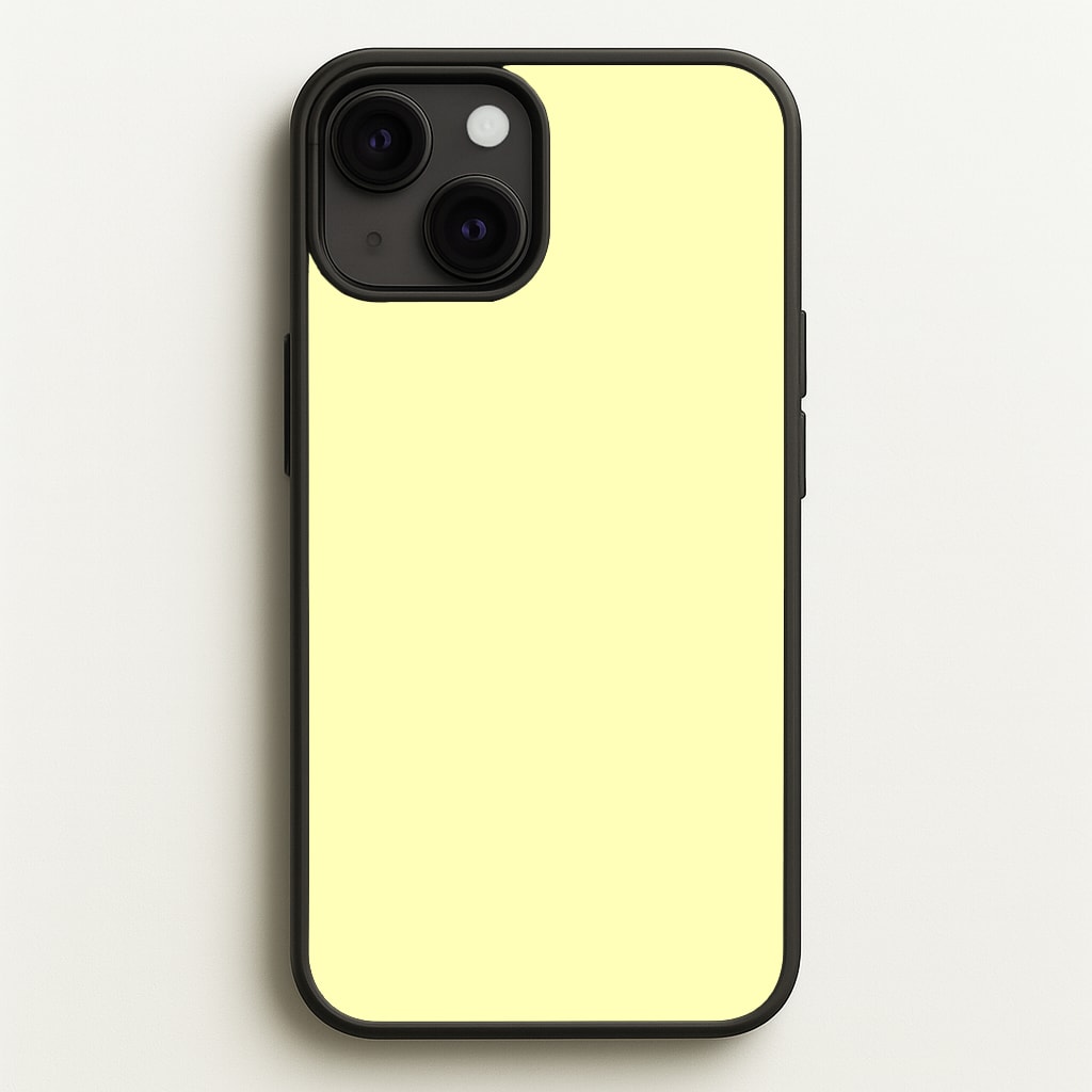 Back To Casics - Pretty Pastels - Plain Yellow Phone Case
