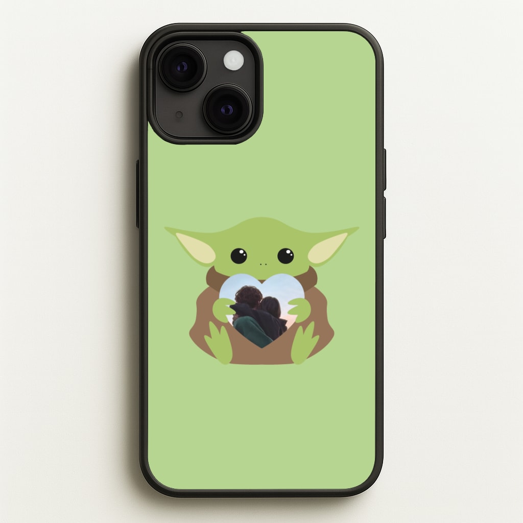 Baby Yoda - Personalised Couples Phone Case
