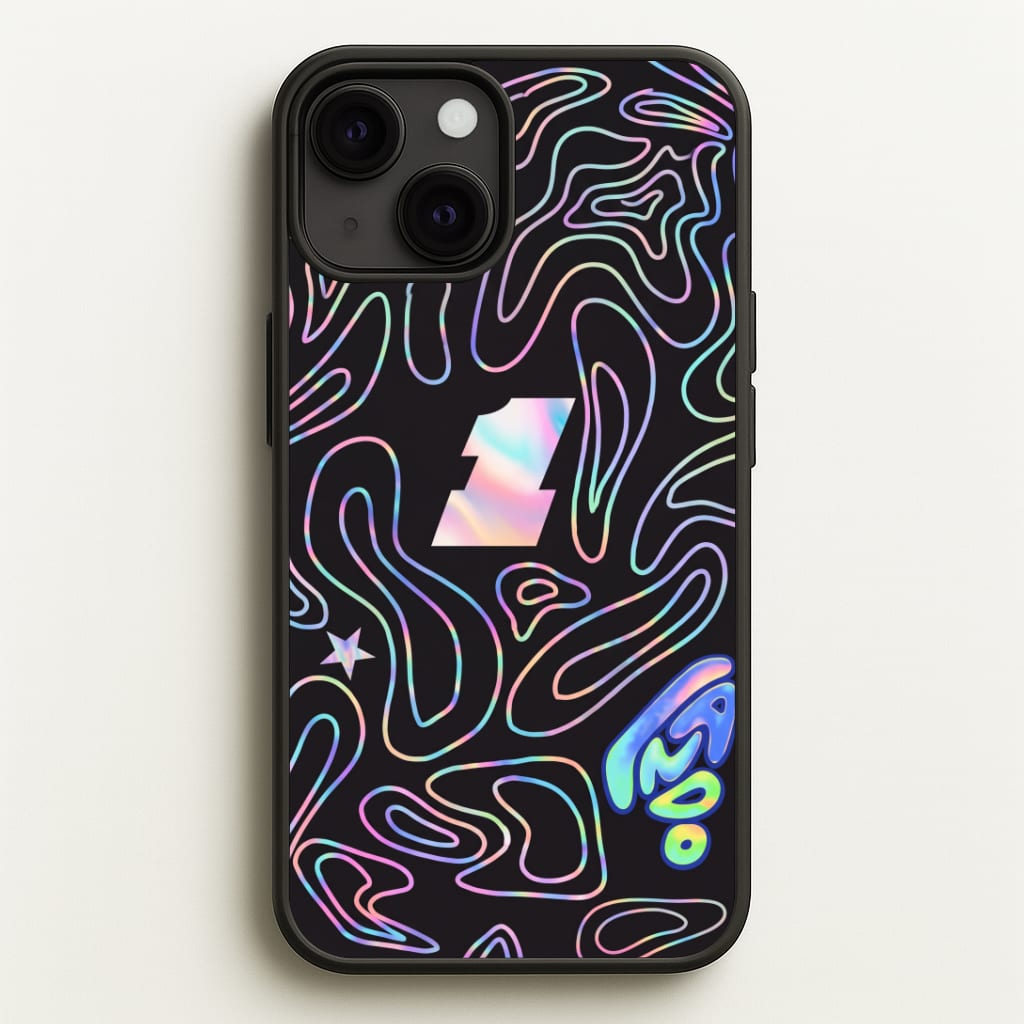 Black and Neon Norris Phone Case