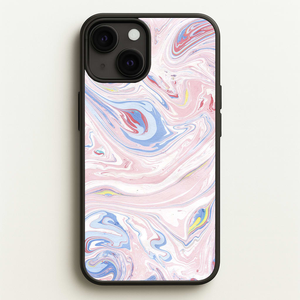 Pink Marble Swirl Phone Case