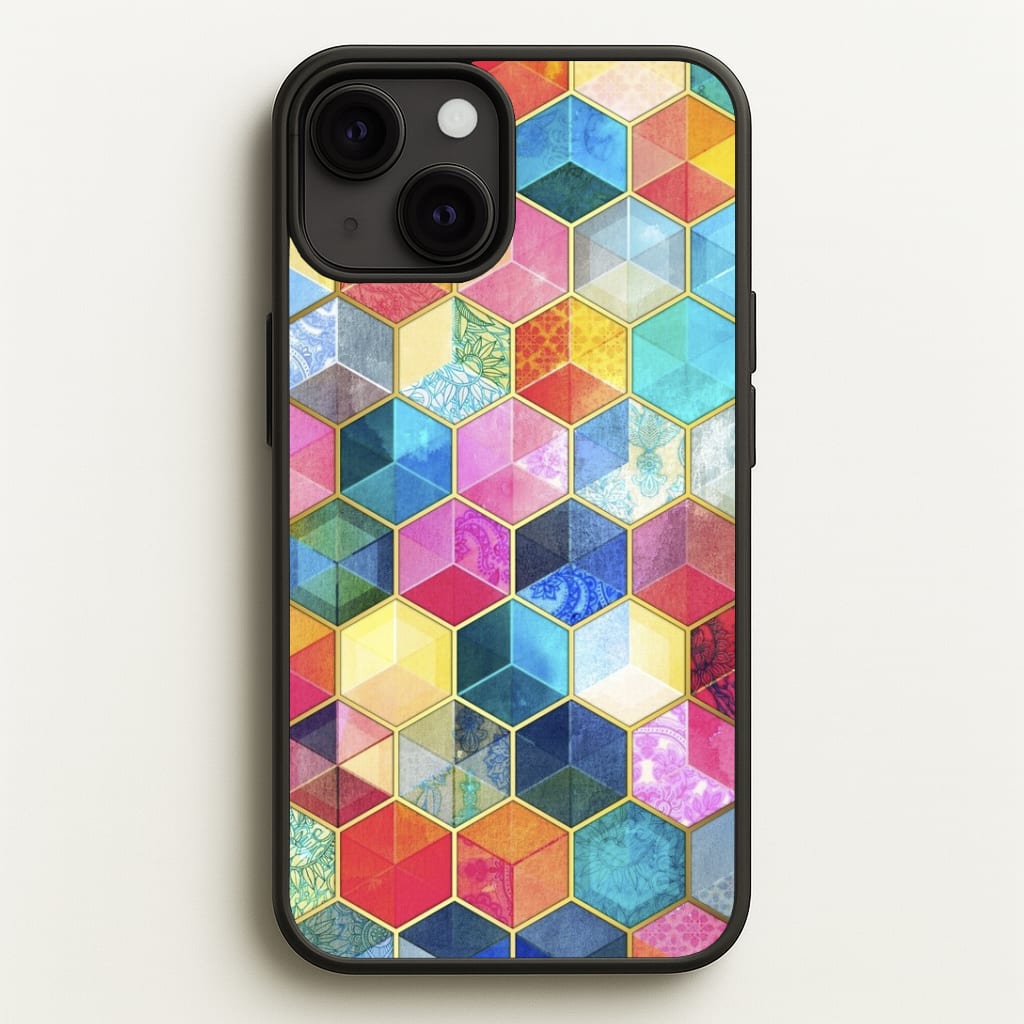 Colourful Honeycomb Pattern Phone Case