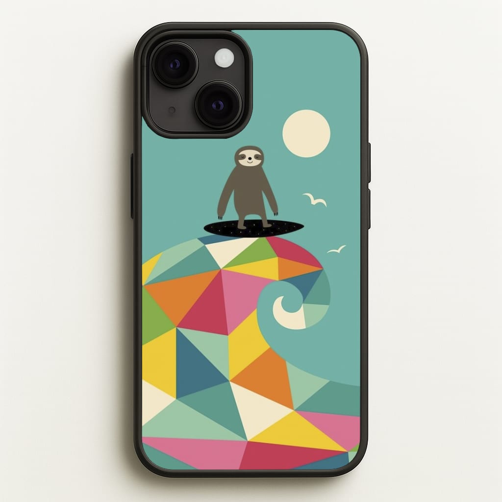 Surfing Sloth Phone Case
