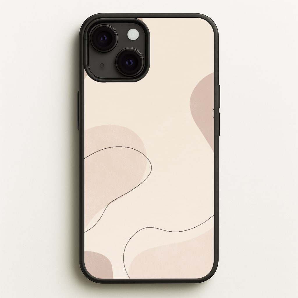 Abstract Beige Phone Case