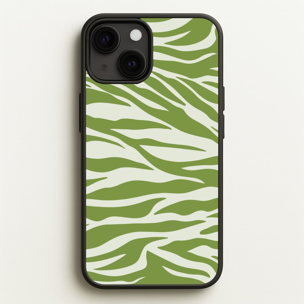 Abstract Green Print Phone Case