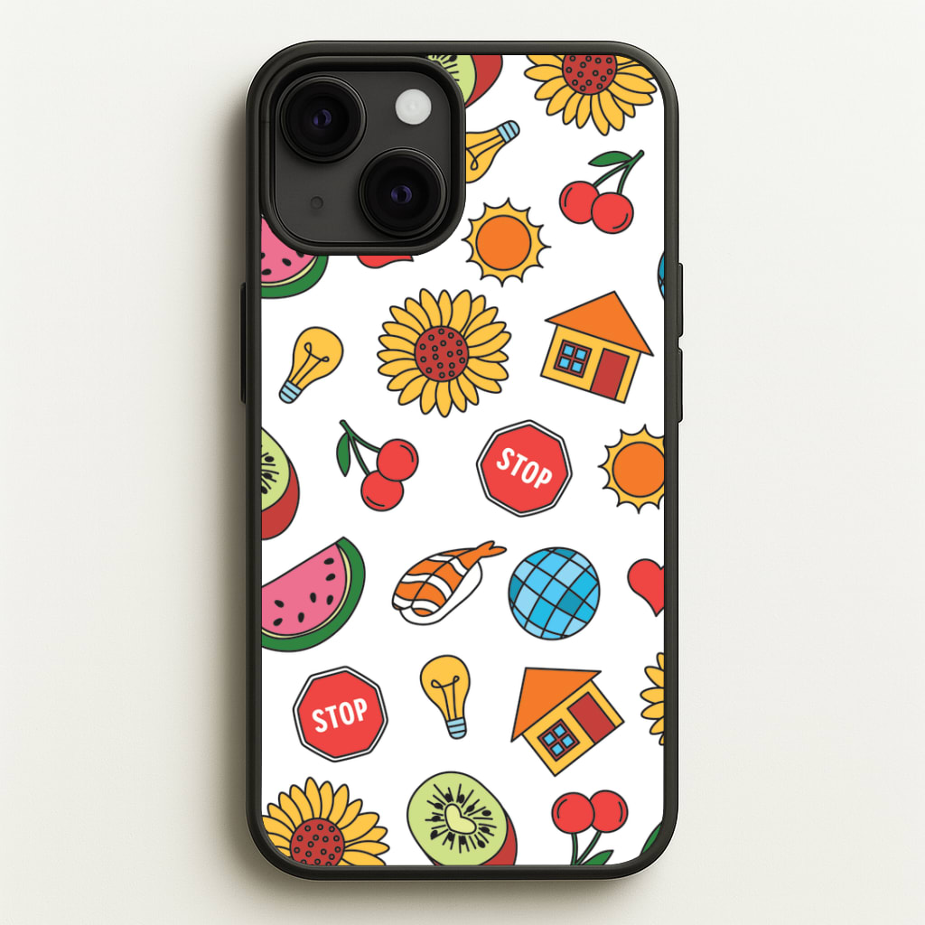 Harry Stickers Pattern Phone Case