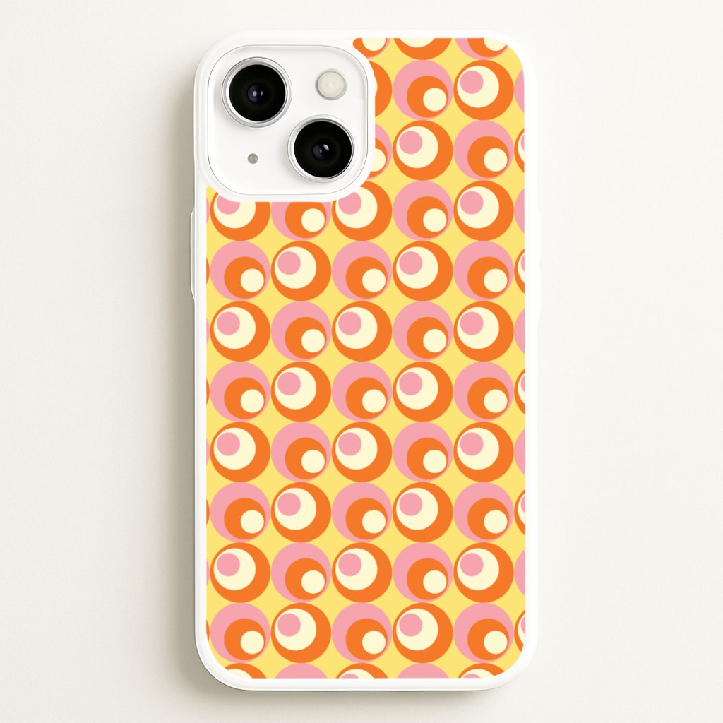 Colourful Circles Retro Pattern Phone Case
