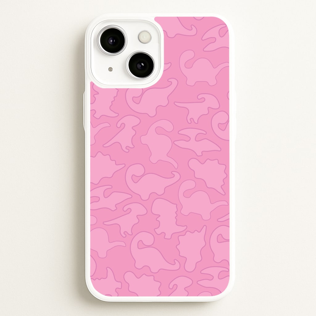 Pink Pattern - Dinosaurs Phone Case